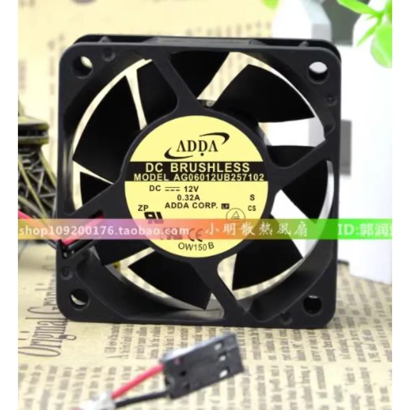 Новый вентилятор ЦП для ADDA AG06012UB257102 6 см 6025 12 В 6020 а Вентилятор охлаждения с двумя шариками 60x60x25 мм