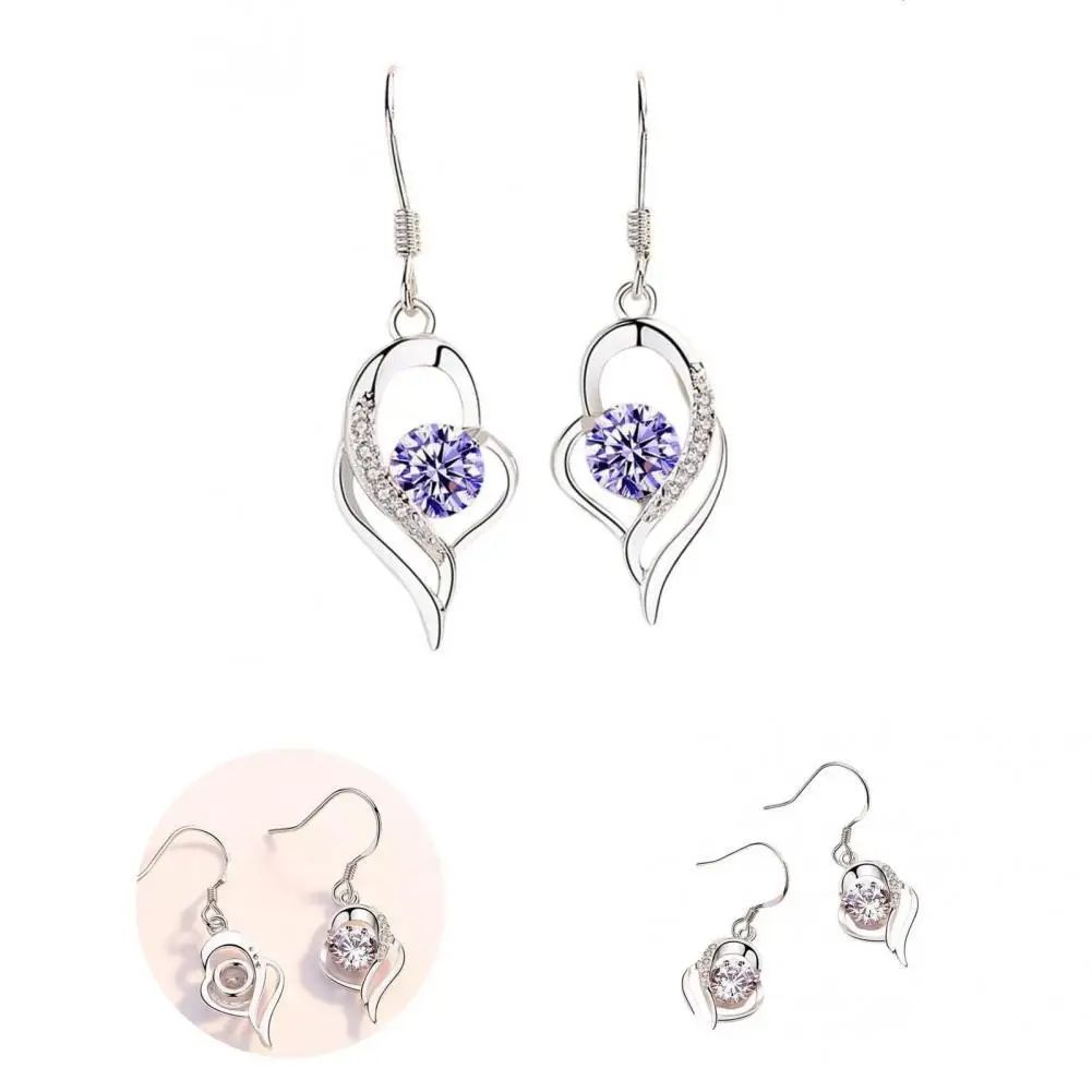 

1 Pair Earrings Stylish Lady Hollow Out Temperament Long Lasting Hook Earrings for Wedding Dangle Earrings Drop Earrings