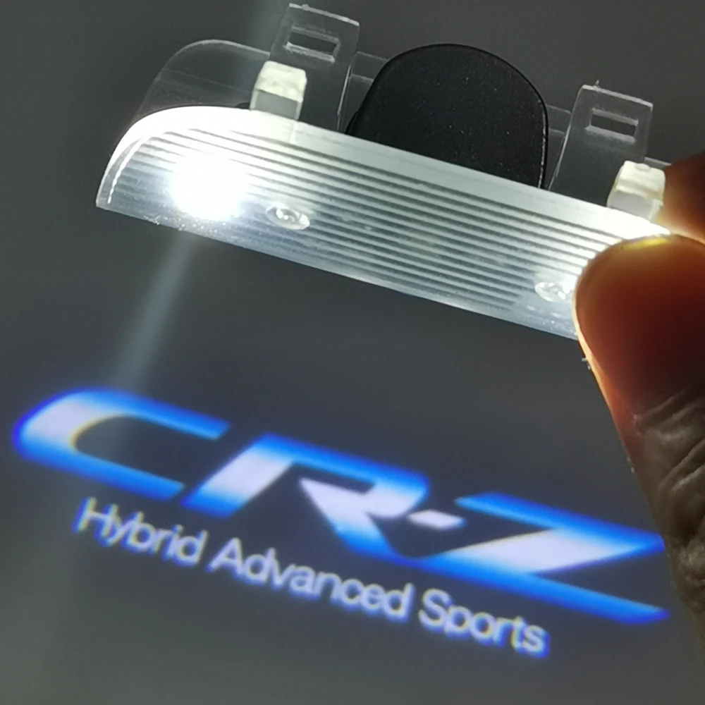 2pcs CRZ Emblem Logo Welcome Light For Honda CR-Z Odyssey Accord Car Styling Hybrid Advanced Sports Door | Автомобили и мотоциклы