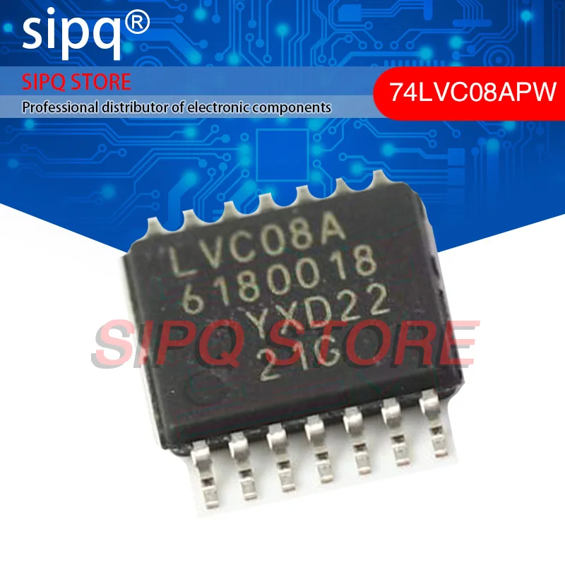 50 шт./лот 74LVC08APW,118 74LVC08APW 1,2 V ~ 3,6 V 40uA 4 4.1ns@3.3V,50pF и TSSOP-14 Gates Новый оригинал