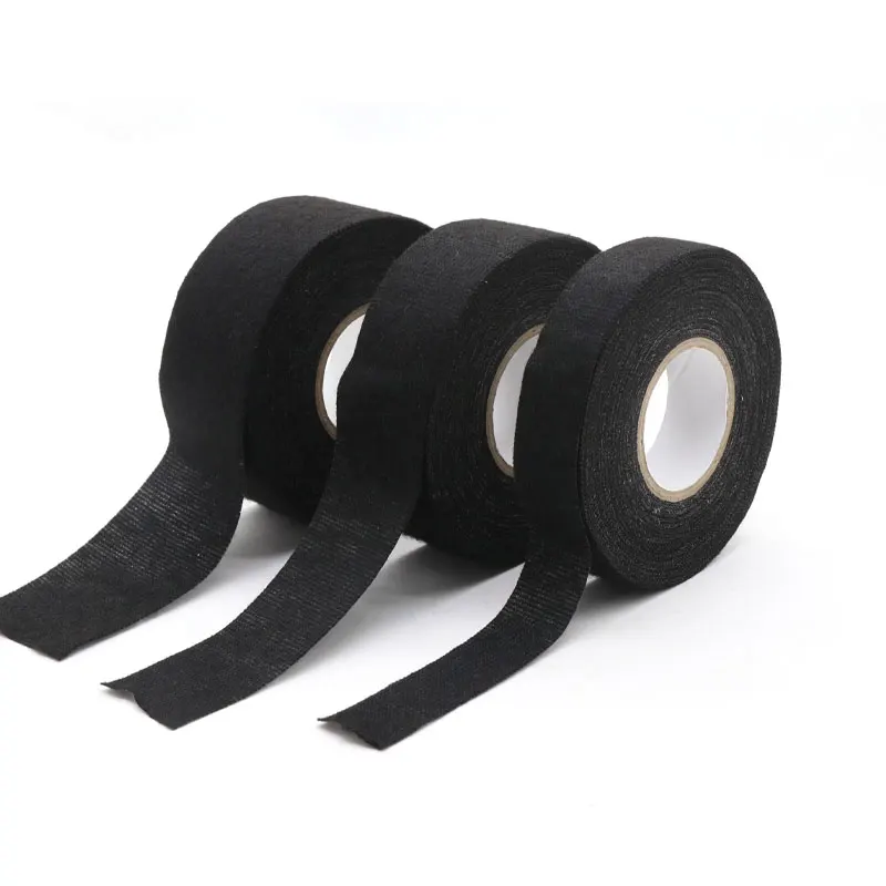 

15M Width 9/15/25/40/50mm Heat-resistant Flame Retardant Tape Adhesive Cloth Tape For Car Cable Harness Wiring Loom Protection