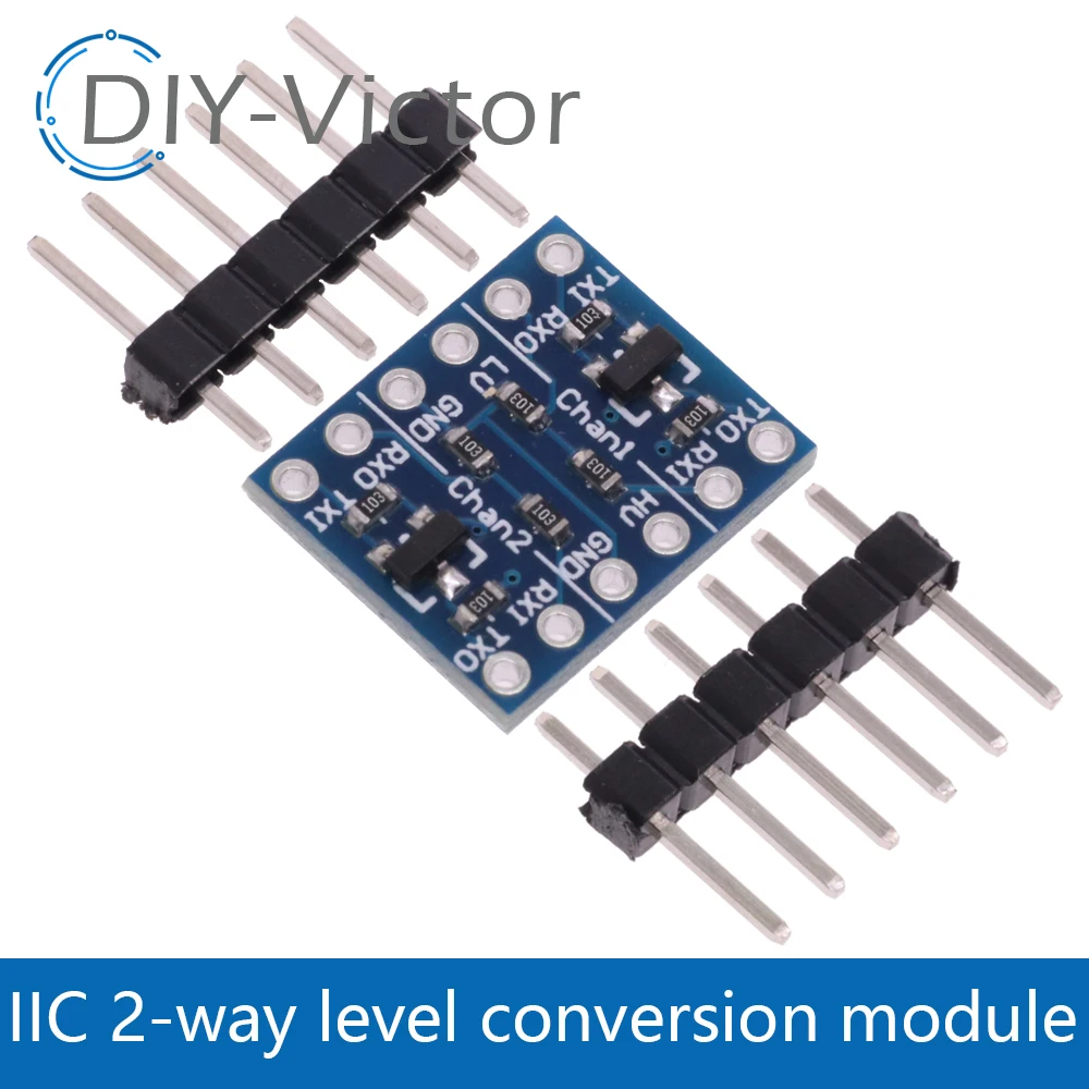 Фото 2-канальный преобразователь логического уровня IIC I2C двунаправленный Модуль платы 2 4 8 потоков постоянного тока 4/8 В/5 В с контактами для Arduino Raspberry Pi №4