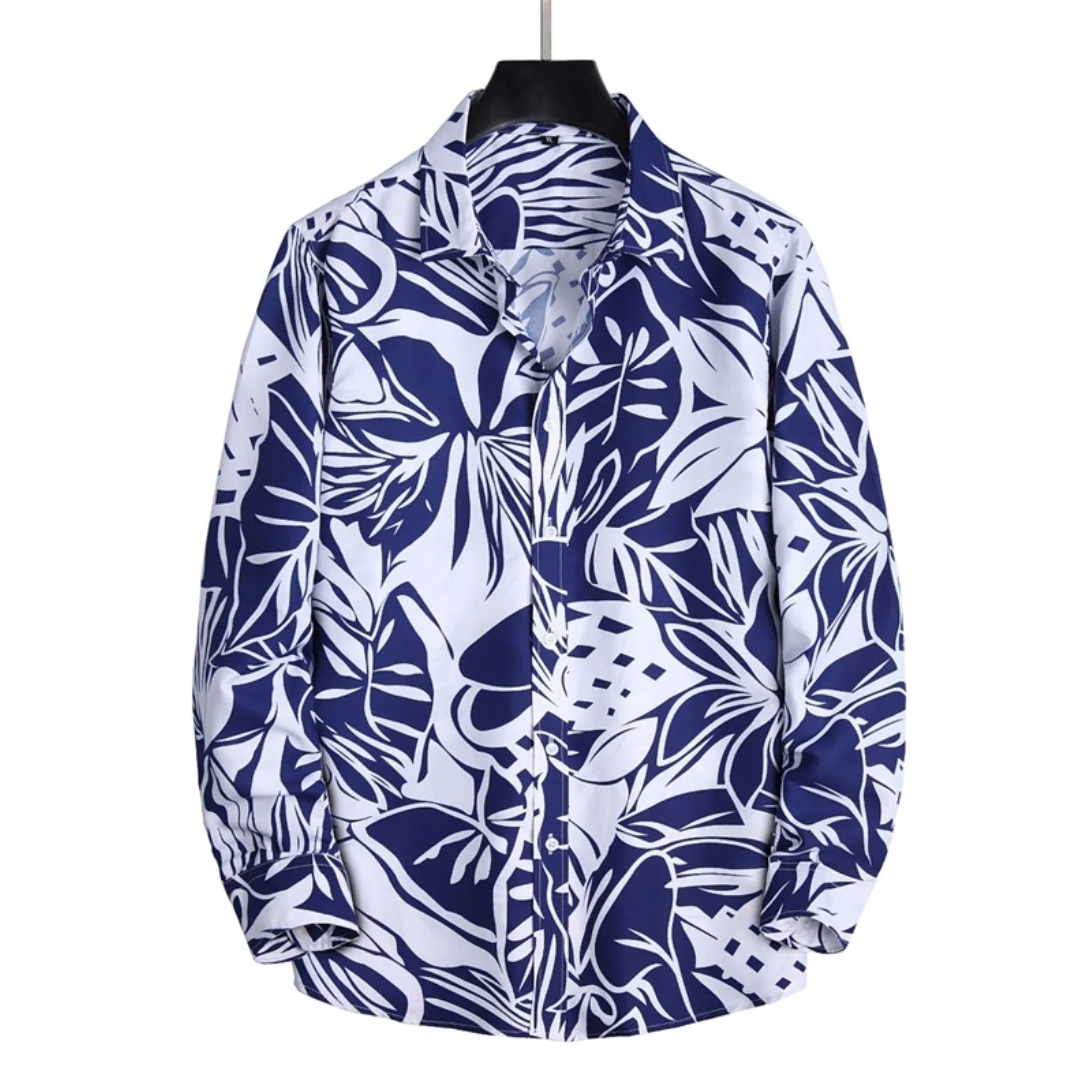 

Mens Floral Shirts Vintage Printed Camisa Social Longs Sleeve Shirt 2022 Fashion Men Dress Camisa Social Masculina Streetwear