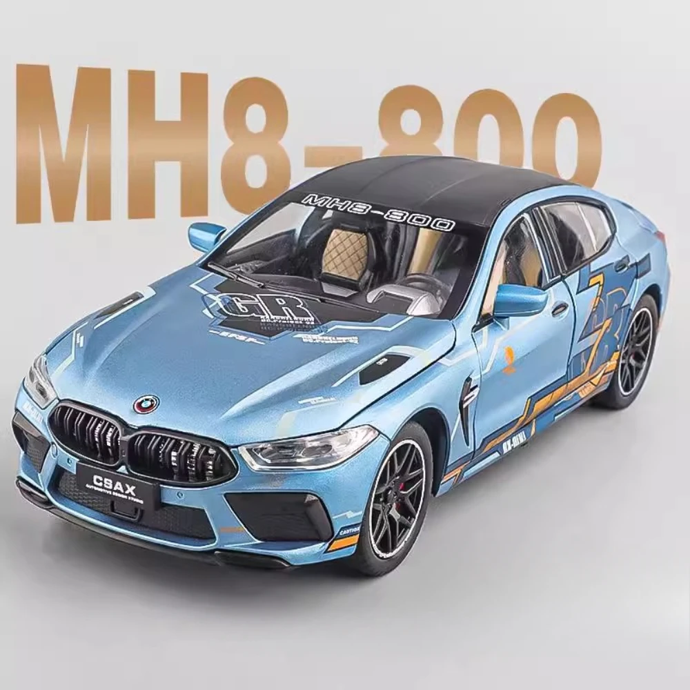 1:24 BMW M8 Миниатюрная модель спортивного автомобиля Игрушки из сплава литой под