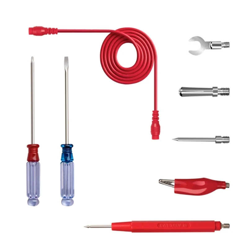 

18-Piece Multimeter Leads Kit Professional & Upgraded Test Leads Set with Replaceable Probes Alligator Clip Test Hook 40JE