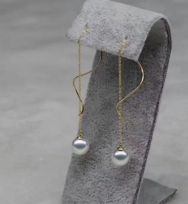 

Бесплатная доставка, круглые серьги с пресноводным жемчугом 9-10 мм, 925s