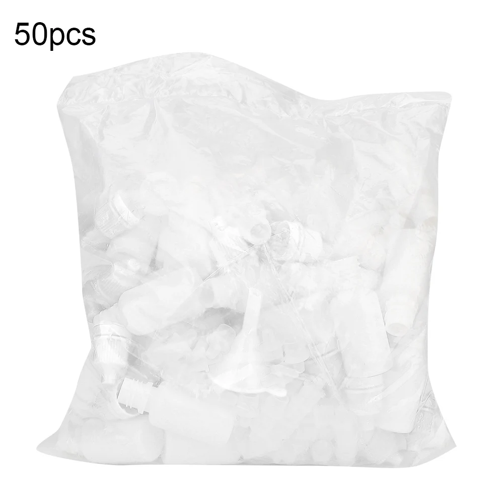 

50Pcs 10ml Plastic Empty Squeezable Bottles Eye Liquid Drop Container DropperWhite