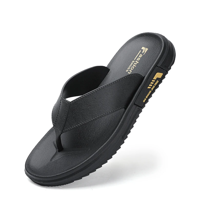 

Мужские шлепанцы, пляжные тапочки, летняя Уличная обувь на толстой подошве, сланцы, мягкая обувь