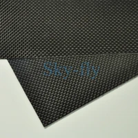 1sheet 0 3mm 100 carbon fiber plate panel sheet 3k plain weave glossy hot multi size