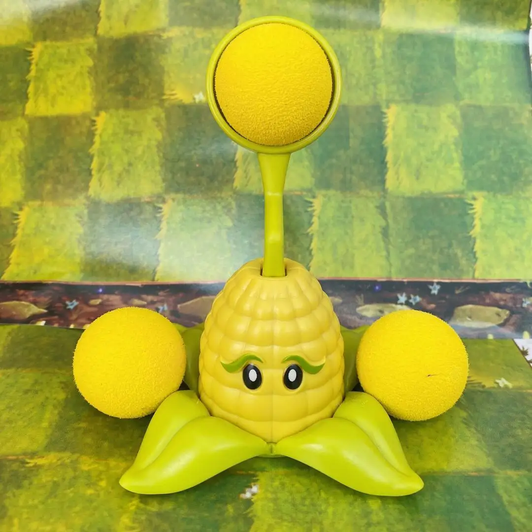 

Plants Vs Zombies Cute Cartoon Glowing Catapult 11cm Corn Pitcher Children's Toy