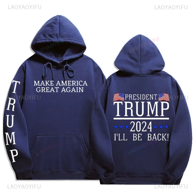 Мужская толстовка Trump Election 2024 сделай Америку снова великим зимние толстовки с