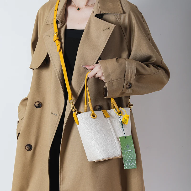 Fashion New Style Women's Handheld Crossbody Bucket Bag High Quality Female Student Small Size Vegetable Basket Shoulder Bag