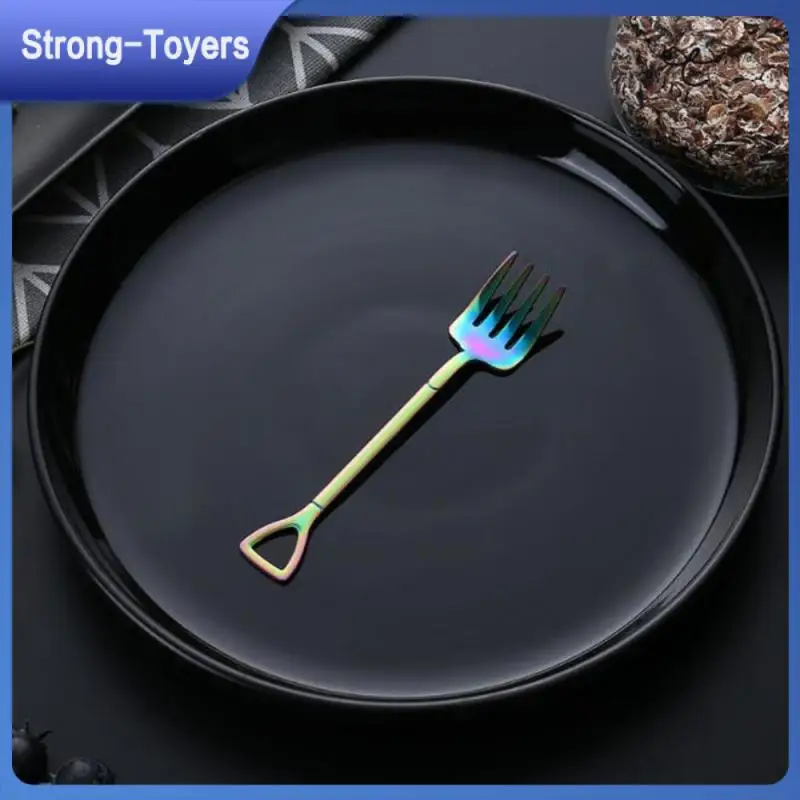 

Вилка для фруктов и мороженого, 3 цвета, из нержавеющей стали