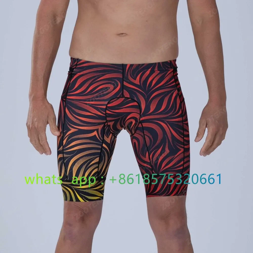 Шорты Zootekoi мужские для триатлона без бретелек спортивные дышащие бега плавания