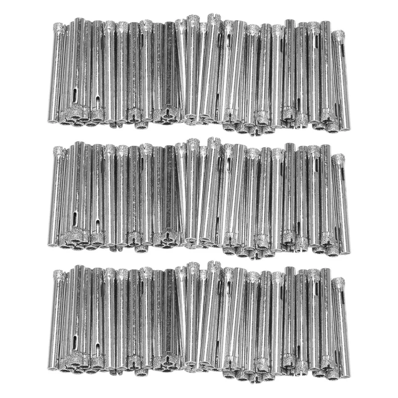 

Promotion! 150Pcs Diamond Coated Drill Bit Set 6Mm Diamond Tipped Hole Saw For Tile, Glass, Ceramics, Porcelain, Marble