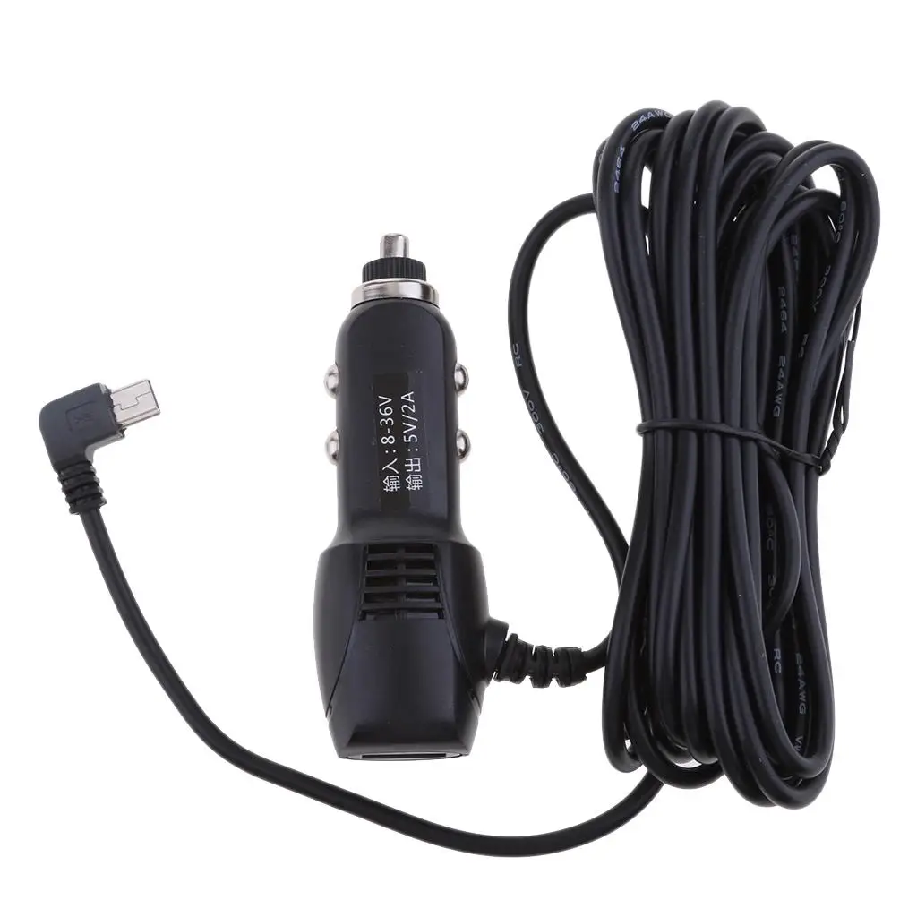 

dolity DC8/36V to 5V2A Car Charger Quick Charge Mini USB Left Cable