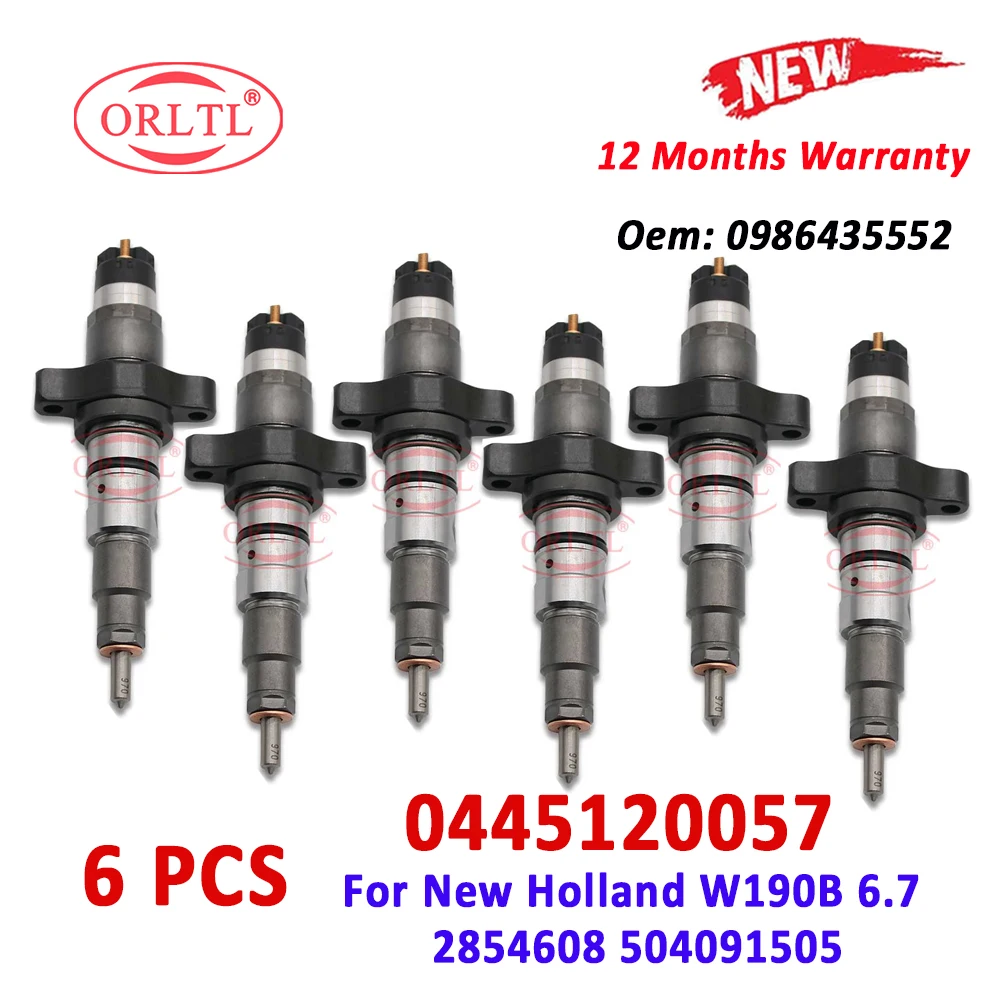 НОВЫЙ ORLTL 0445120057 Дизельный инжектор 0445 120 057 Топливная форсунка 0986435552 Для CASE IVECO New