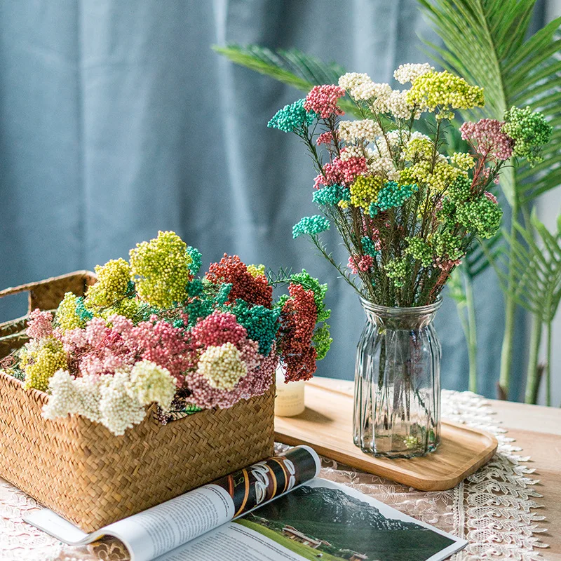 Natural Dried Rice Flower Plants Millet Bouquet DIY Candle Resin Accessories  Home Wedding Party Decoration Droogbloemen Boeket