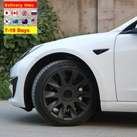 4ps for tesla model 3 wheel cover 18 inch wheel protection cover modification new accessories hub caps wheel covers black