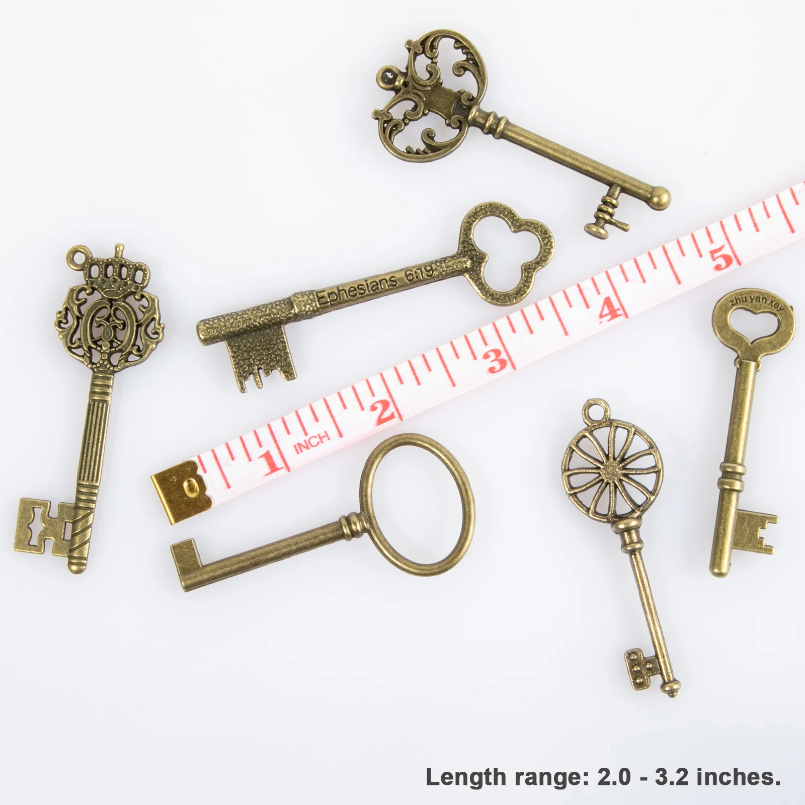 CHuangQi 10 шт. винтажный набор ключей со скелетом филигранные ключи в стиле стимпанк