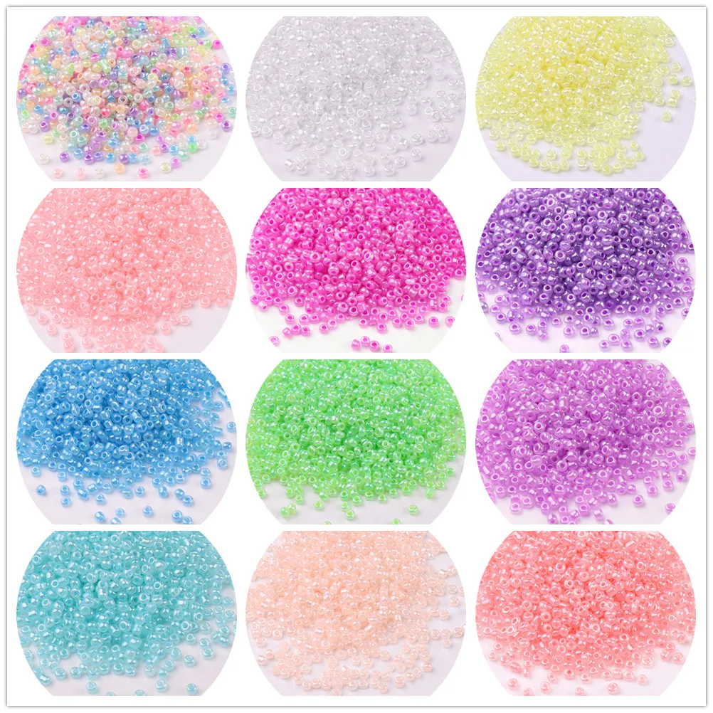 

2/3/4mm High Quality Cream Glass Rice Beads DIY Jewelry Accessories Handmade Beaded Cross Stitch Material Spot Wholesale