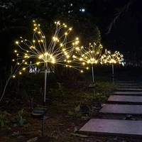 solar fireworks light grass ball dandelion 90120150 led for garden lawn landscape lights outdoor festive decorative lights