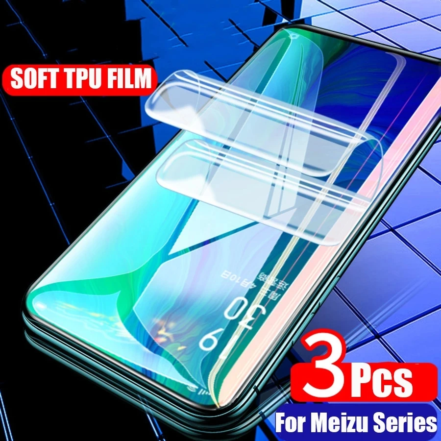 

3PCS Hydrogel Film For Meizu M8 Lite M6 M5 Note 9 8 C9 Pro Film Screen Protector V8 X8 M8C M6S M6T M5S Safety Protective Film