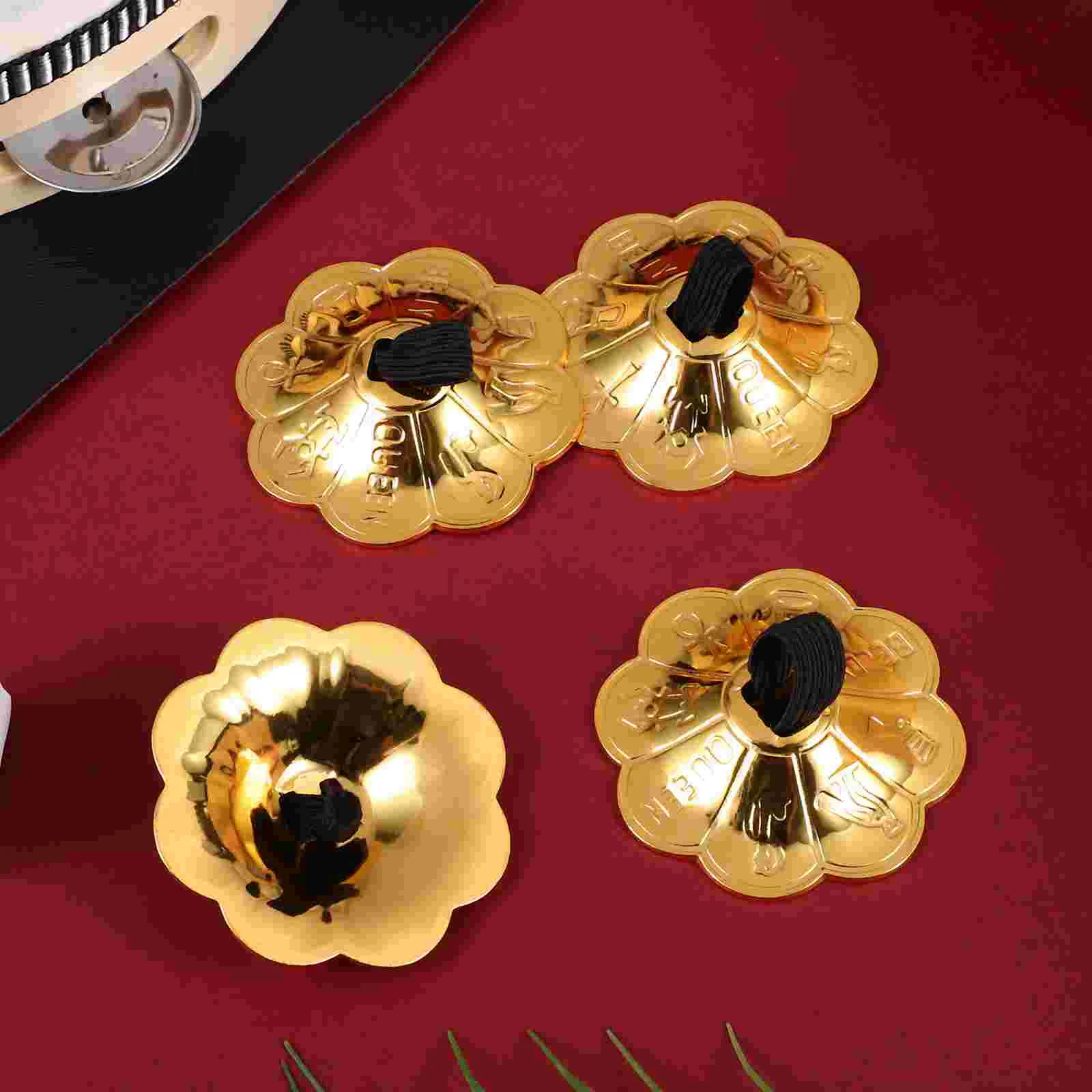 2 пары 1 сливовых медных пальцев танцовщицы вечерние тарелки музыкальный