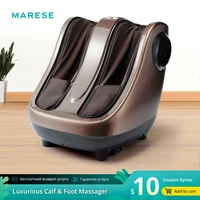 marese electric calf and foot massager air compression shiatsu kneading rolling massage machine with heating