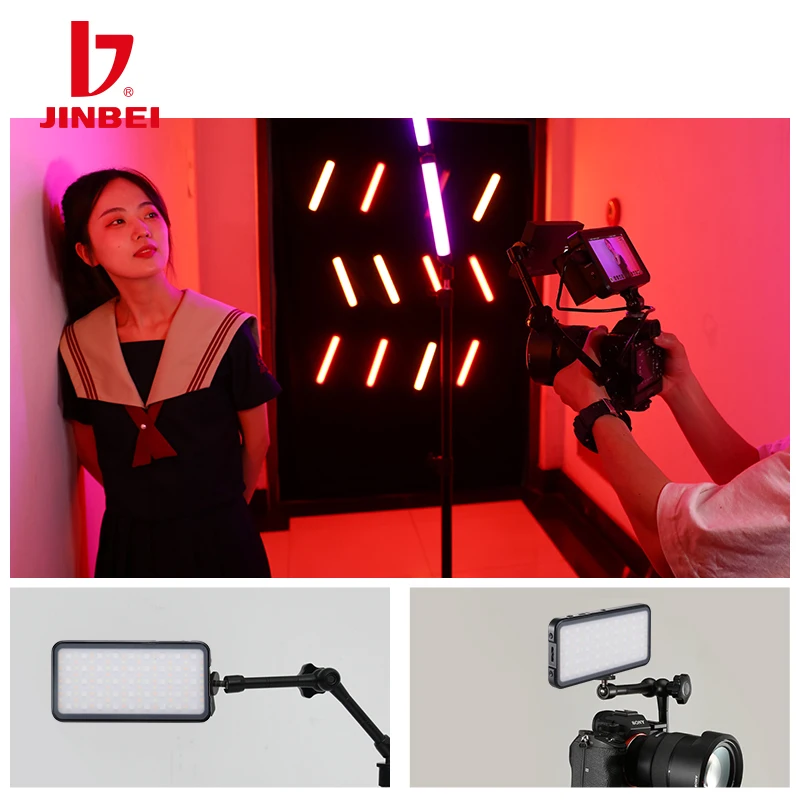 Карманный мини-светильник JINBEI светодиодный светильник RGB для камеры