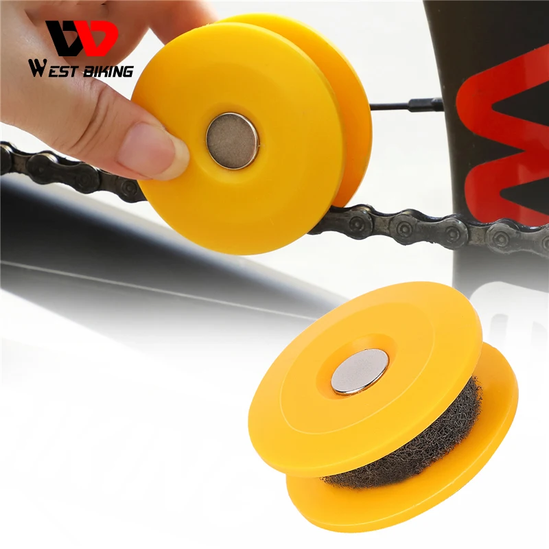 

WEST BIKING MTB Chain Oiler Lubricating Cycling Gear Roller Gadget Practical Tool Bike Accessories Bicycle Chains Cleaning Tools