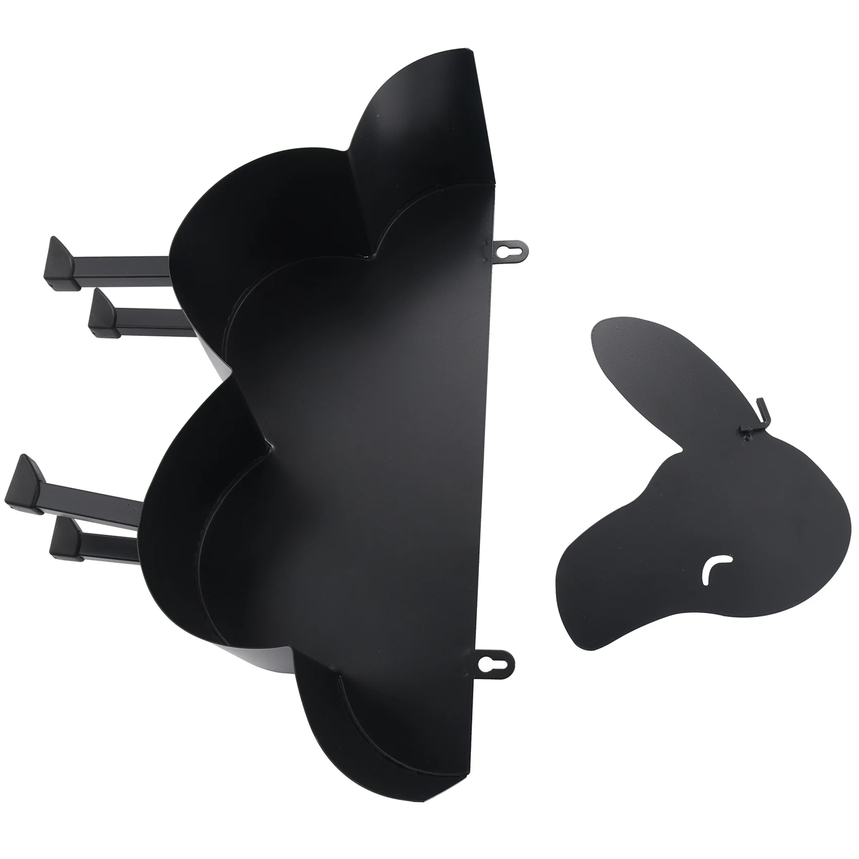 

Black Toilet Roll Paper Holder Bathroom Iron Paper Towel Stand Crafts Ornaments Paper Towel Holder for Living Room