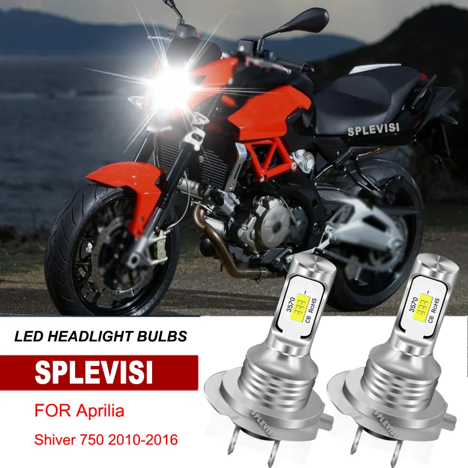 Фото H7 лампы для фар 6000K мотоциклетные светодиодные для Aprilia Shiver 750 2010-2016 Tuono V4 1100 2015-2018 RSV4 RF 2015-2018 №1
