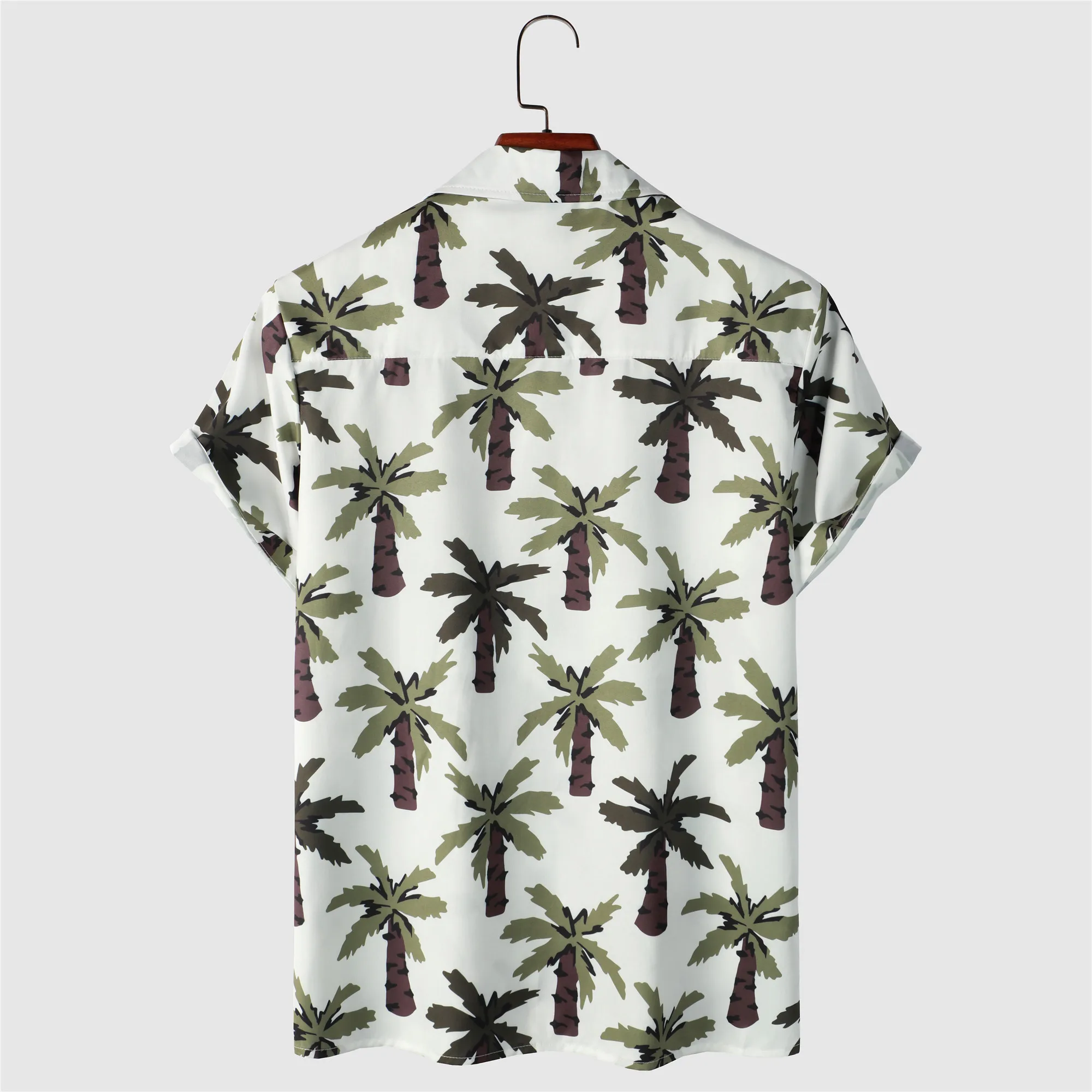 OSCN7 Casual Printed Short Sleeve Shirt Men Street 2022 Hawaii Beach Oversize Women Fashion Harujuku Shirts for Men 2218