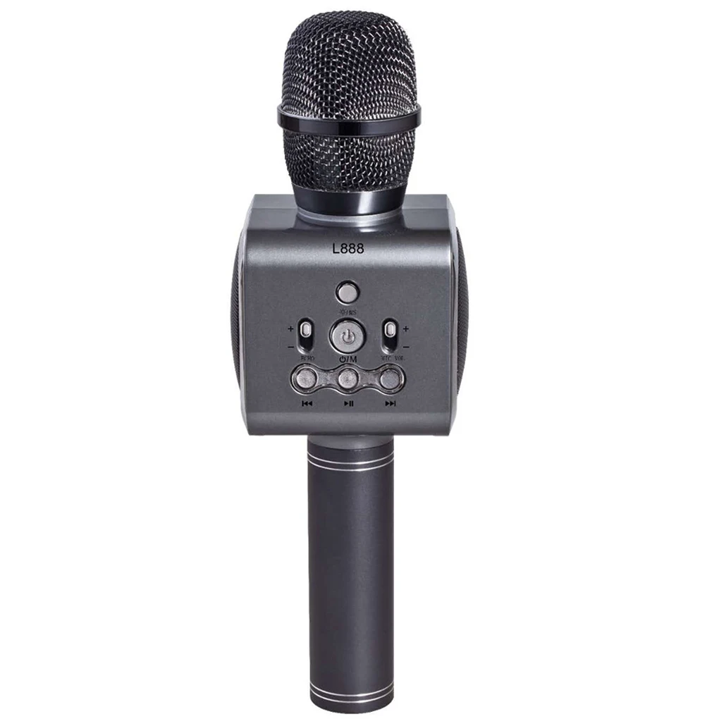 

Караоке-микрофон L888, Bluetooth, караоке, беспроводной карманный микрофон со светодиодсветильник