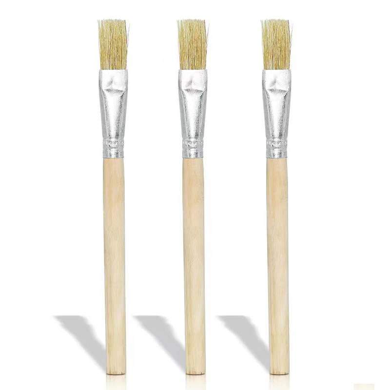 

3PCS Wooden Handle Cleaning Brush Antistatic Electronic Motherboard PCB Cleaning Mobile Phone Repair Kit Single-Head Convenient