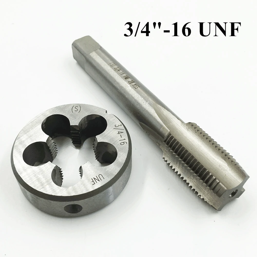 Description Picture 4 of item3/4" -16 TPI Tap And Die Set HSS Right Hand Thread 3/4-16 UNF Tap 3/4-16 UNF Die Metric Screw Thread Tap Drill Machine Plug Tap