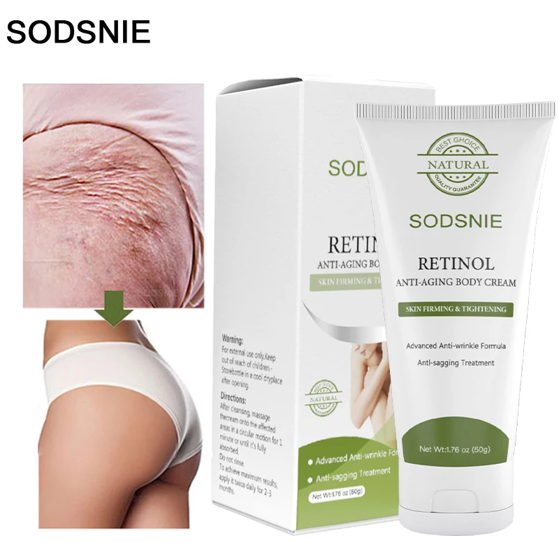 Retinol Anti-Aging Body Cream Moisturizing Anti-Wrinkle Anti-Sagging Firming Lifting Lighten Dullness Brighten Skin Colour 50g