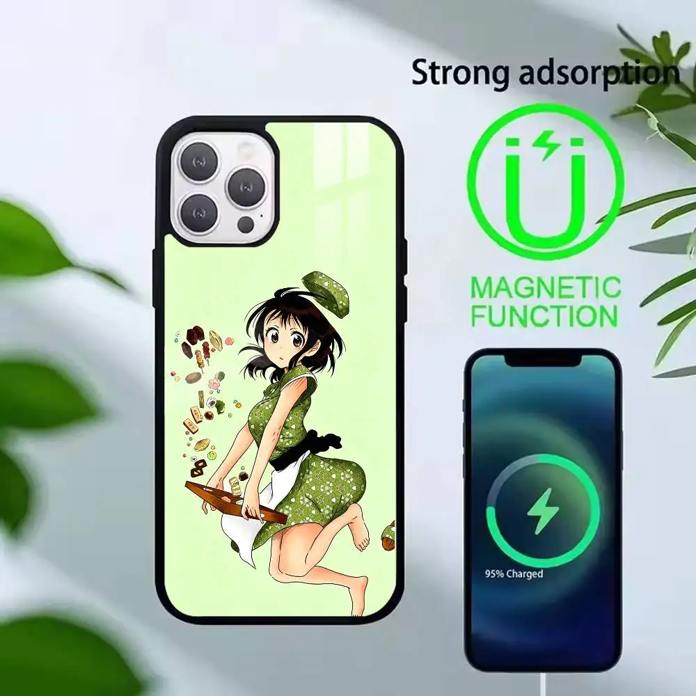 Фото Чехол для телефона с изображением персонажа аниме Nisekoi Онодеры Косаки для iPhone 17, 16, 15, 14, 13, 12, 11 Plus, Pro. Поддерживает магнитную беспроводную зарядку. №5