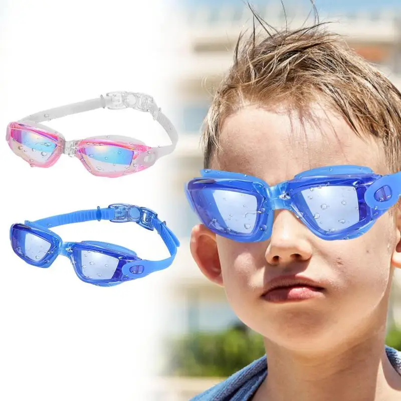 

Professional Children Swimming Goggles Anti Fog UV Swimming Glasses Waterproof Adjustable Swim Eyewear For Kids Boys Girls