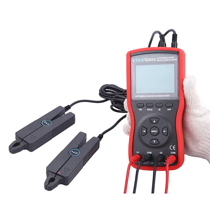 

1PC NEW ETCR4000A Intelligent Double Clamp Digital Phase Volt-Ampere Meter