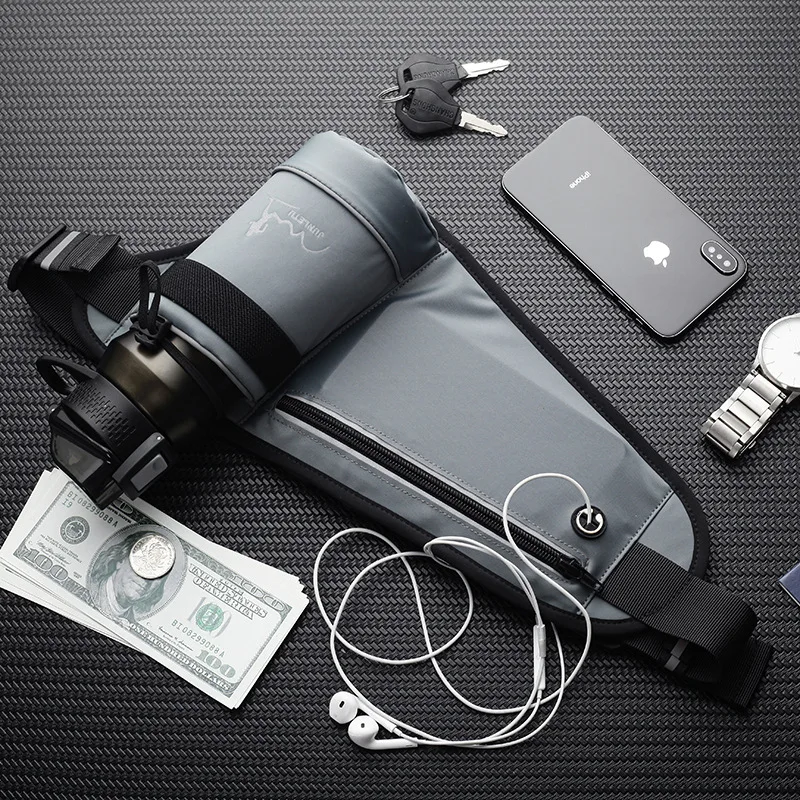 Fashionable Outdoor Running Waist Bag, Multi-functional Fitness Water Bottle Waist Bag, Waterproof Mobile Phone Pouch