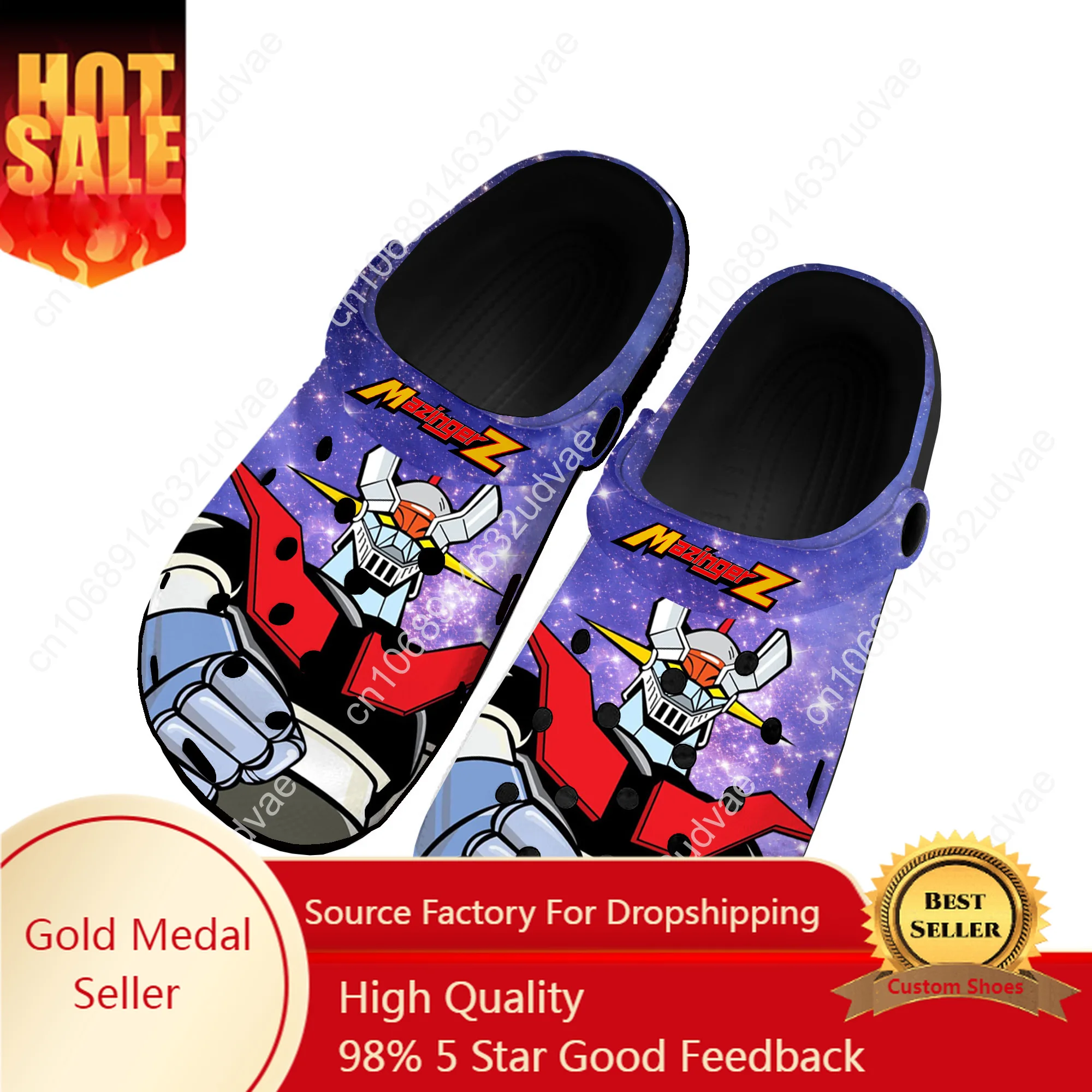 

Cartoon Manga Mazinger Z Anime Comics Home Clogs Custom Water Shoes Mens Womens Teenager Shoe Garden Clog Beach Hole Slippers