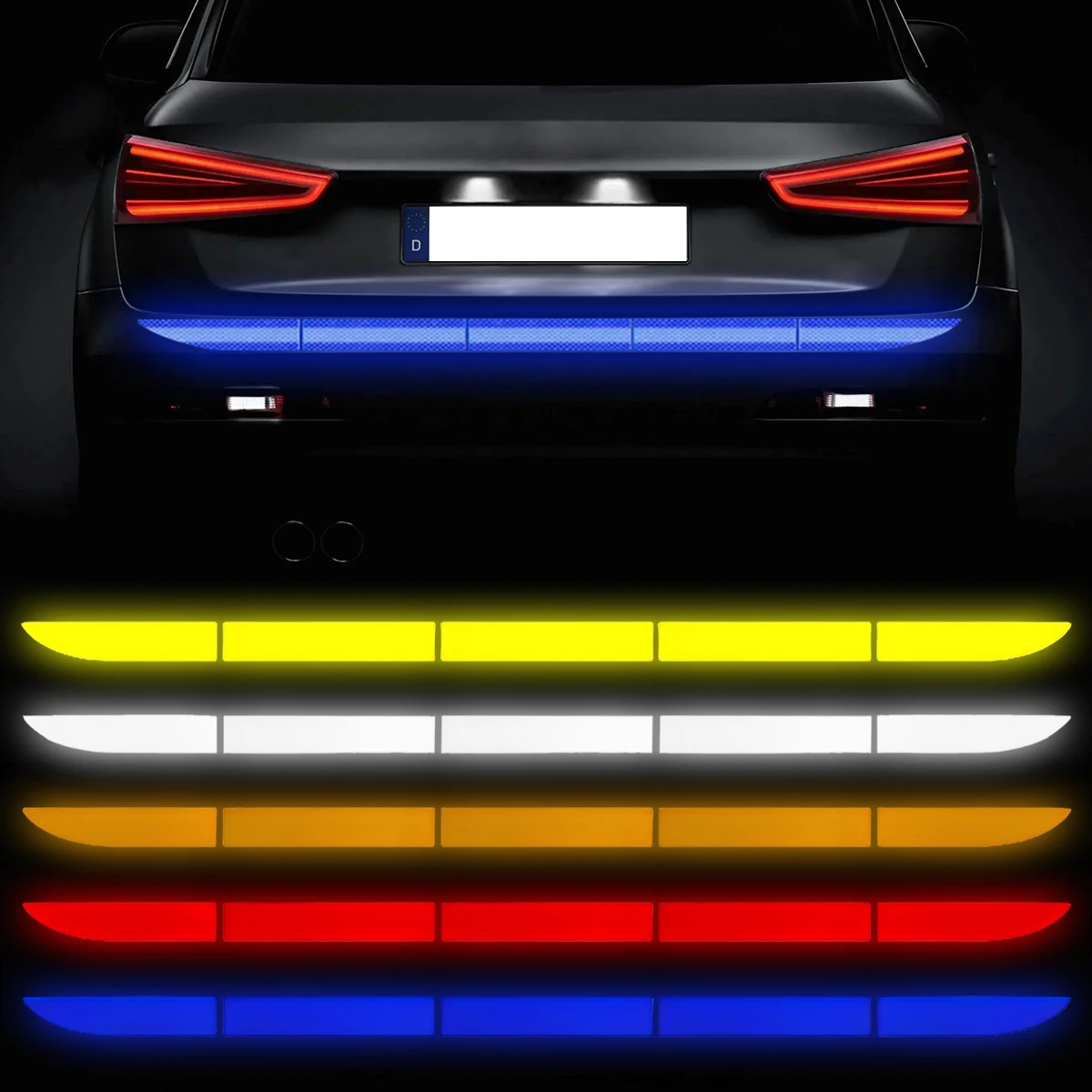 

Car Reflective Stripes Warning Sticker Tape Auto Rear Warning Reflective Tape Reflector Sticker car stickers Car Accessories