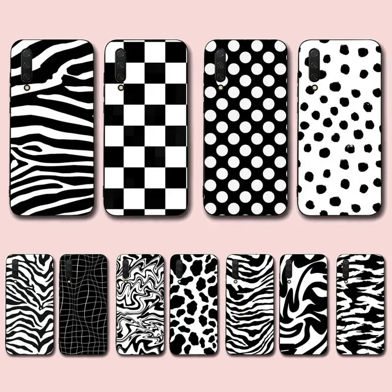 

Black and white Dalmatian Cow zebra Phone Case for Xiaomi mi 5 6 8 9 10 lite pro SE Mix 2s 3 F1 Max2 3
