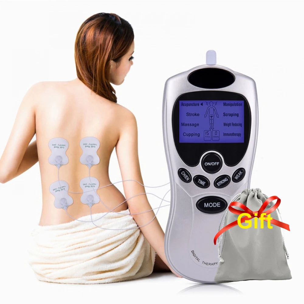 

Health Care Digital Therapy Machine LCD Screen Full Body 4 Pads Slim Massager Acupuncture Back Neck Massage Tool Electric Device