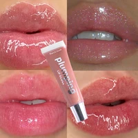 1pc lip plumper gloss long lasting moisturizing plumping makeup glitter nutritious liquid lipstick oil transparent lip gloss
