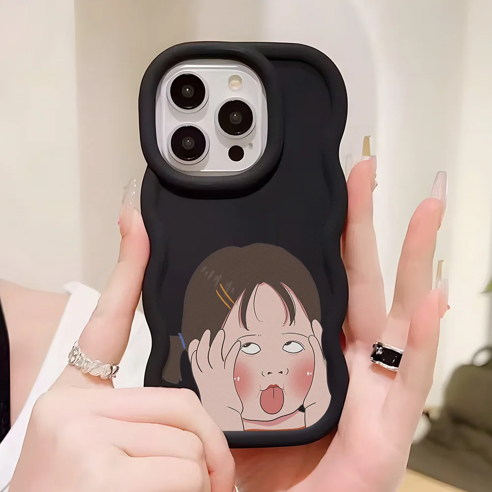 Силиконовый чехол для телефона с забавными девушками iPhone 13 11 14 15 12 Pro Max XR X XS 6 7 8 Plus
