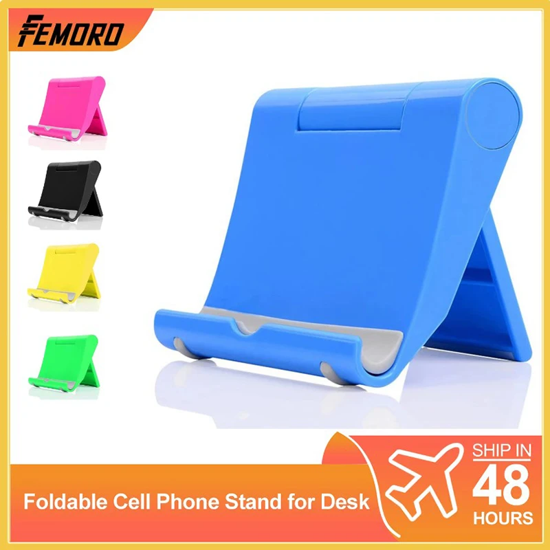 

Feomoro Multi Angle Foldable Desk Phone Holder Mount Stand for Samsung S7 Edge iPhone Xiaomi Mobile Phone Tablet Desktop Holder