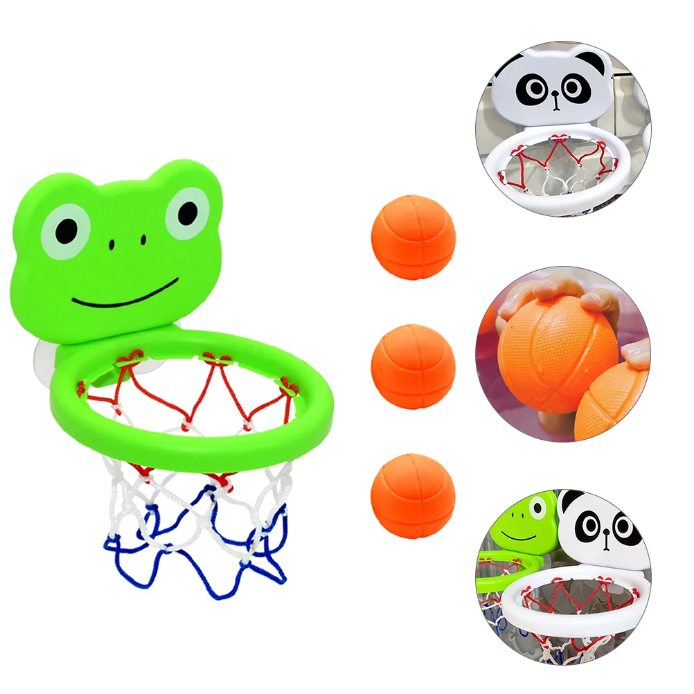

1 Set Basketball Toys Wall-mounted Exercising Shooting Toys Bath Playthings Bathroom Playthings for Bathroom Indoor